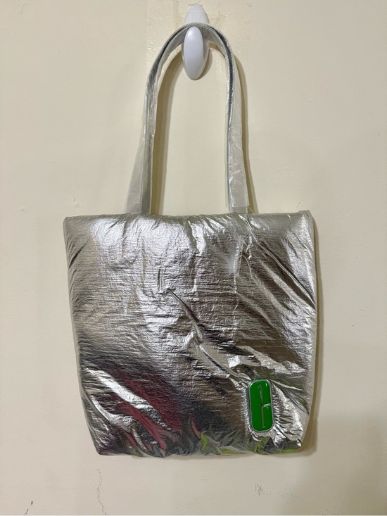 Clinique Handbags - Clinique Silver Metallic Tote Bag